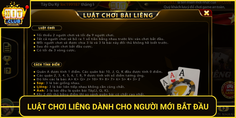 Luat Choi Lieng Danh Cho Nguoi Moi Bat Dau